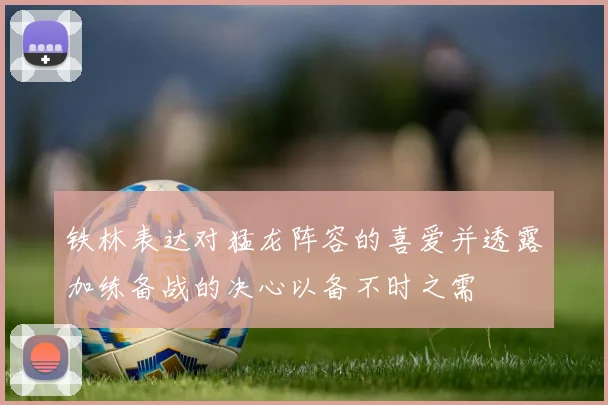铁林表达对猛龙阵容的喜爱并透露加练备战的决心以备不时之需